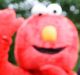 Prime Minister Theresa May and Elmo at a polling station in Maidenhead, England. 