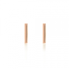 Polished Bar Stud Earrings