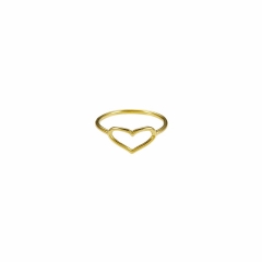 Heart Ring Gold Vermeil