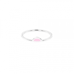 Petal Ring - Milkshake and Sterling Silver