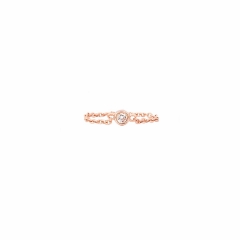 Chain Ring Rose Gold Vermeil