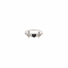 Orbiting Star Burst Gem Ring