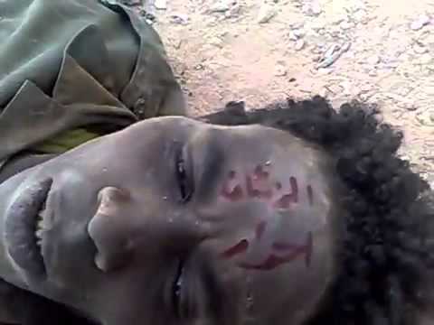 Young & injured, finished off by Zintan NATO Rats in Libya