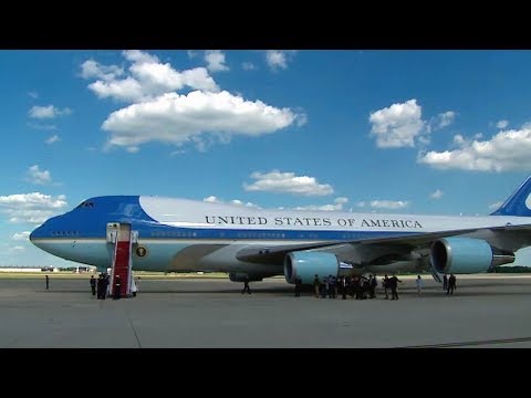 President Trump departs Washington, D.C. for Newark, New Jersey. June 9, 2017.