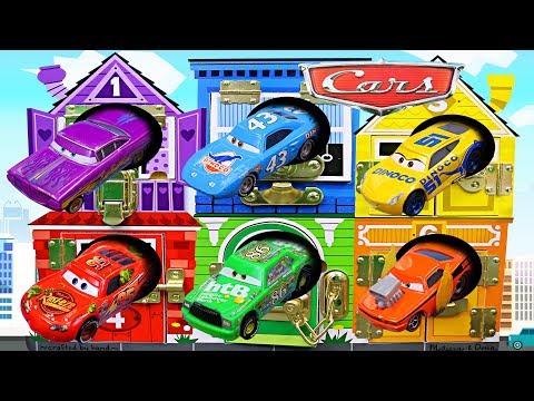 Disney Cars Visit Rainbow House Lightning McQueen Learn Colors Learning Shapes Numbers Latchet Board