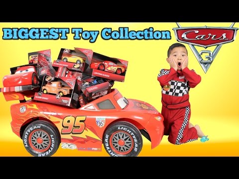 BIGGEST Disney Cars 3 Toy Collection Ever Delivered By Lightning McQueen For Ckn Toys