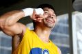 MANILA, PHILIPPINES - MAY 17: Manny Pacquiao trains at the Elorde boxing Gym on May 17, 2017 in Manila, Philippines. ...