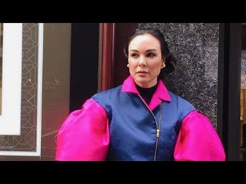 Gretchen Barretto wears a jacket created by her daughter Dominique Cojuangco