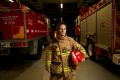 Firefighter Paula Treacy at the South Warrandyte CFA station.