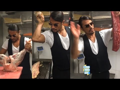 TURKISH CHEF IS GOING VIRAL FOR SENSUALLY SPANKING AND SALTING MEAT