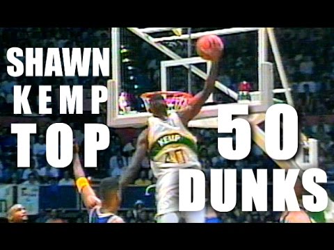 Shawn Kemp Top 50 BEST Dunks In The NBA!