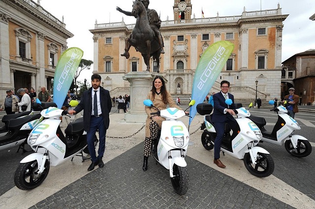 Scooter-sharing: Rome unveils fleet of scooters for rent