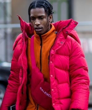 A$AP Rocky works 'gorpcore' at fashion week earlier this year. 