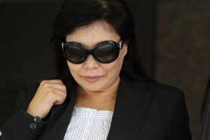 Helen Liu leaving the Sydney Supreme Court . She is sueing the Melbourne Age Newspaper in a defamation case. Wednesday 9 ...