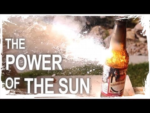 Burning Stuff With 2000ºF Solar Power!!