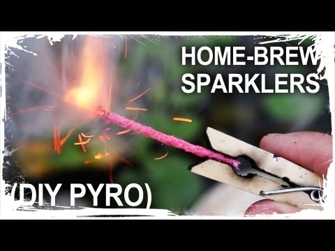 Making Sparklers - (Improvised Hand-Held Fireworks)