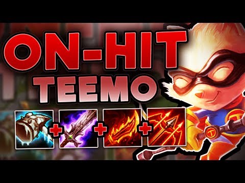 SUPER KITE TEEMO BUILD! YOU CAN'T CATCH ME NOOB! ON-HIT TEEMO TOP SEASON 7! - League of Legends