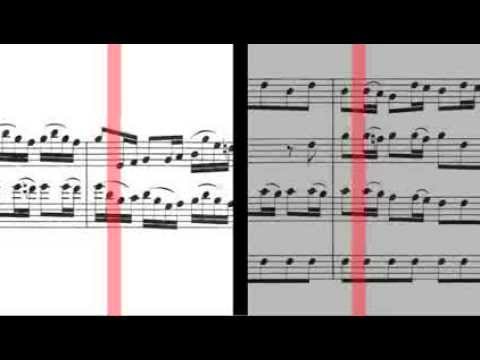 BWV 1051 - Brandenburg Concerto No.6 (Scrolling)