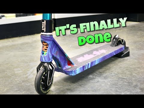 MY NEW CUSTOM SCOOTER BUILD! FINISHED*