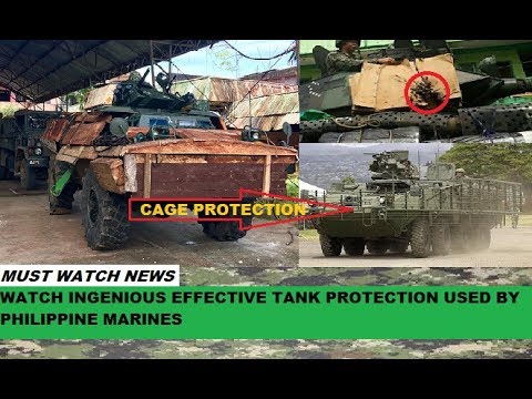 INGENIOUS EFFECTIVE TANK PROTECTION USED BY PHIL. MARINES AND ARMY!!!