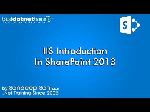 Part 1 -  IIS introduction  - SharePoint  Tutorial for beginners (2013)