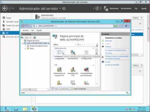 Instalar y configurar un sitio web con IIS Windows Server 2012