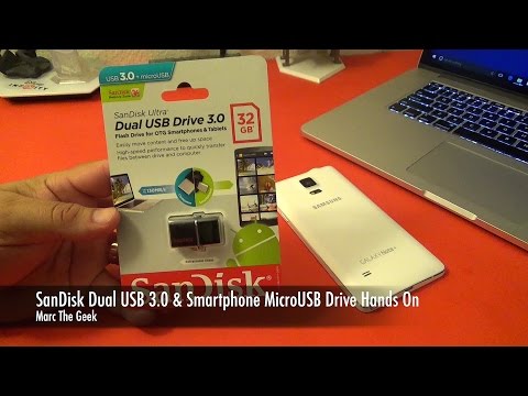 SanDisk Dual USB Drive 3.0 & Smartphone MicroUSB Drive Hands On (Easy File Transfer)