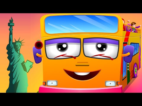 Wheels On The Bus | New York City | Popular Nursery Rhyme by ChuChu TV