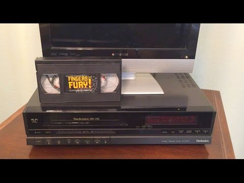 Insane Technics VHS VCR with "Fingers of Fury" Tape!!