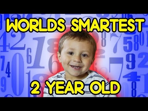 Worlds Smartest 2 Year Old (SOLVING HARD MATH PROBLEMS) w/ Cupcake Prize