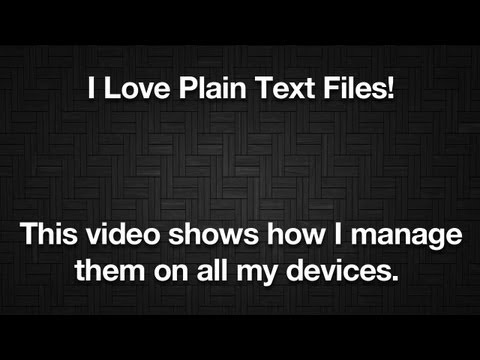 Plain Text Files - Notesy - Notational Velocity - Dropbox