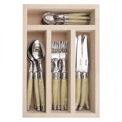 24-Piece Cutlery Set - Light Horn