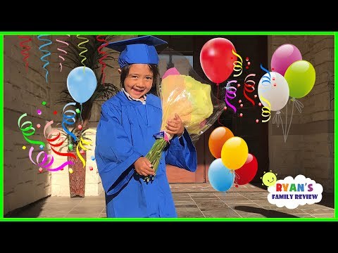 Ryan's Preschool Graduation!!  Friend's Birthday Party Indoor Playground with Ryan's Family Review