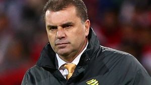 Game face: Socceroos coach Ange Postecoglou won't be fronting the cameras for the squad announcement.