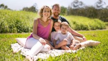 Louise Mullins and her family