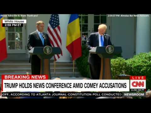 President Donald Trump's First News Conference Since James Comey Testimony. #POTUS #JamesComey