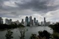 Brisbane was forecast to receive about 50 millimetres of rain on Tuesday, with heavier falls expected on the Gold Coast.