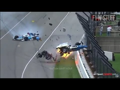 BIG CRASH - 2017 INDY 500 - SCOTT DIXON - JAY HOWARD