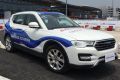 A self-driving car guided by Project Apollo, on the test
track at CES Asia in Shanghai.