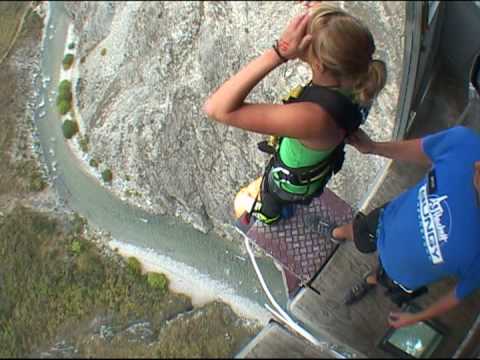 Nevis Bungy Jump - SCARED