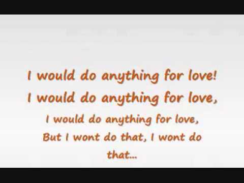 Meatloaf - I would do anything for love - Lyrics