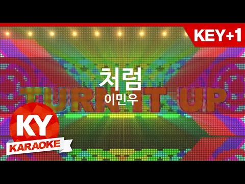 [노래방 / 반키올림] 처럼 - 이민우  (처럼 - M / KARAOKE / MR / KEY +1 / No.KY66641)