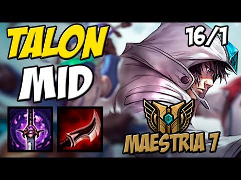 16/1 - MATEI GERAL - TALON MID GAMEPLAY + MAESTRIA 7 - LEAGUE OF LEGENDS - ETERNOLOL