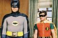 The Dynamic Duo: Adam West as Batman and Burt Ward as Robin.