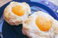 Cloud eggs look a little like roasted cauliflower.