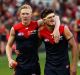 Head issues: Angus Brayshaw (right)