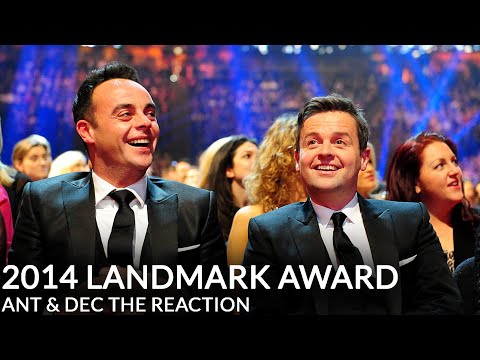 Ant & Dec's NTA Landmark Award - Their Reaction