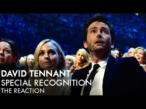 David Tennant's NTA Special Recognition - His Reaction