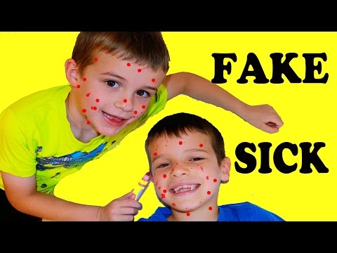 DOCTOR Check Up FAKE SICK ~ PRANK Chicken Pox Funny Kids DisneyCarToys Alex & Toby Family