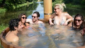 OXFORD, UNITED KINGDOM - AUGUST 11: Festival goers enjoy Day 4 of Wilderness Festival at Cornbury Park on August 11, ...